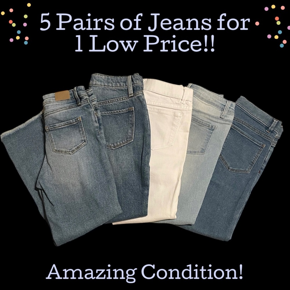 ❣️SALE! 5 PAIRS OF JEANS FOR 1 LOW PRICE!!